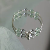 グレープストーン ブレスレット 女性用 クリスタル ビーズ ブレスレット ベルト トランスポーター デザイン 天然石 パワーストーン 癒し アクセサリー