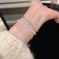 金運招福!砕氷デザインの金銀ヒョウタンブレスレット