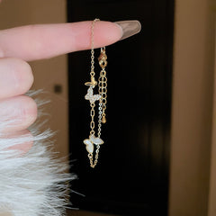 真金メッキの蝶のブレスレット