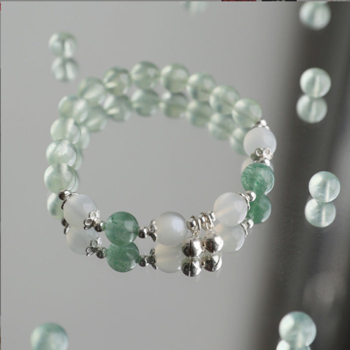 グレープストーン ブレスレット 女性用 クリスタル ビーズ ブレスレット ベルト トランスポーター デザイン 天然石 パワーストーン 癒し アクセサリー